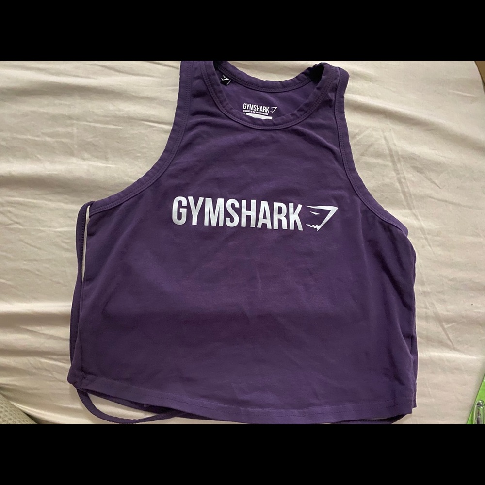 Gymshark cropped tie tank top
